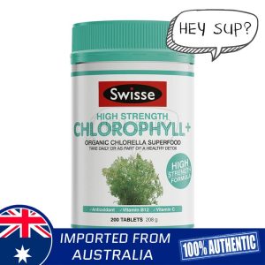 Swisse - 高濃度葉綠素 + 片 200粒 [清腸胃/ 提升免疫系統/ 促進新陳代謝]